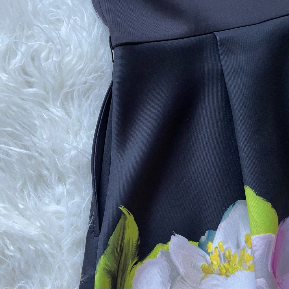 TED BAKER LONDON Vidaa Floral Fit & Flare Dress 5 - Picture 6 of 15